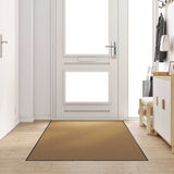 Vidaxl deurmat anders crème en zwart 120 x 250 cm polyamide en pvc