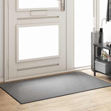 Vidaxl deurmat grijs en zwart 90 x 150 cm polypropyleen en vinyl