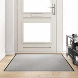 Vidaxl deurmat grijs en zwart 120 x 180 cm polypropyleen en vinyl