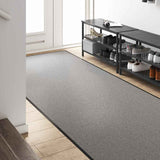 Vidaxl deurmat grijs en zwart 120 x 250 cm polypropyleen en vinyl