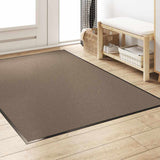 Vidaxl deurmat beige en zwart 120 x 180 cm polypropyleen en vinyl