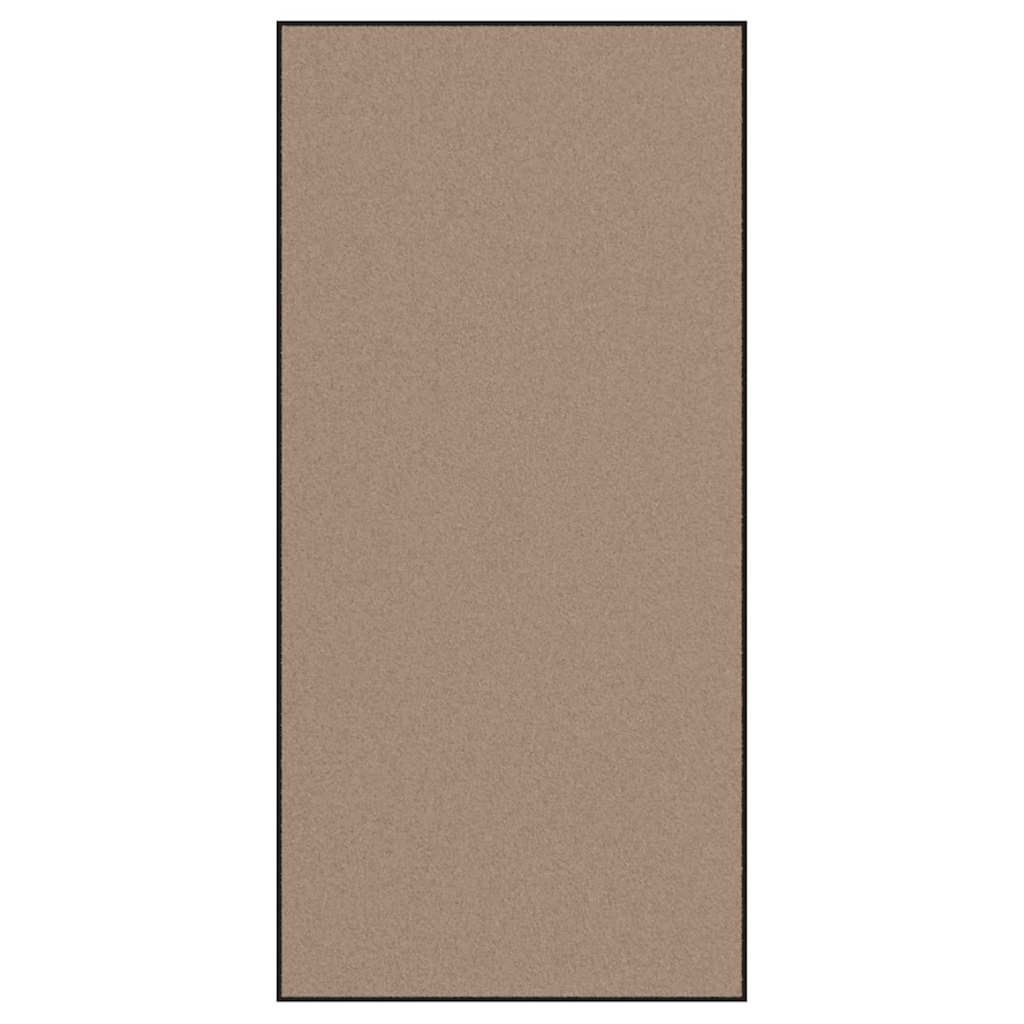 Vidaxl deurmat beige en zwart 120 x 250 cm polypropyleen en vinyl