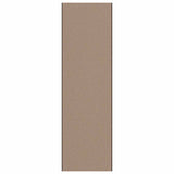 Vidaxl deurmat beige en zwart 120 x 400 cm polypropyleen en vinyl