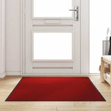 Vidaxl deurmat rood en zwart 120 x 180 cm polypropyleen en vinyl