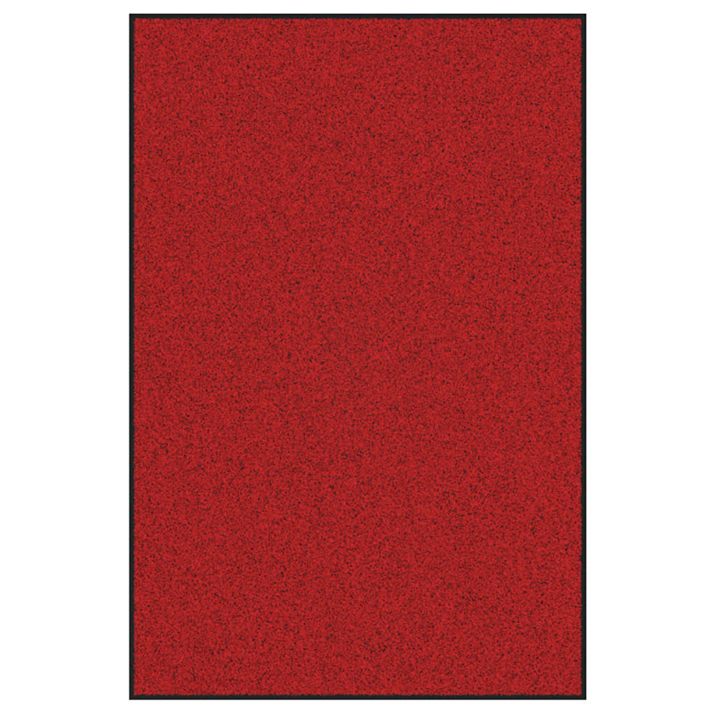 Vidaxl deurmat rood en zwart 120 x 180 cm polypropyleen en vinyl