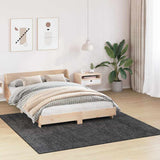 Vidaxl antislip shaggy tapijt donkergrijs 200 x 200 cm pp
