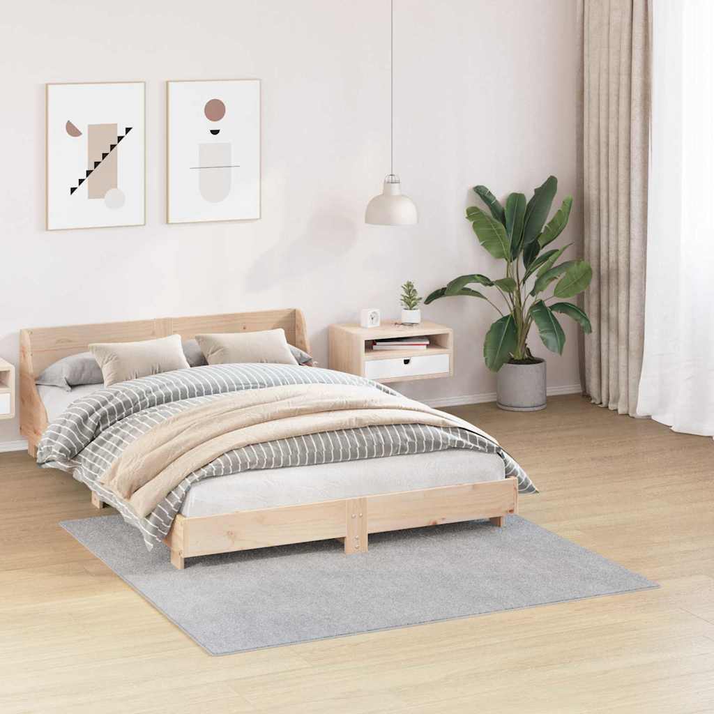 Vidaxl antislip shaggy tapijt grijs 160 x 160 cm pp