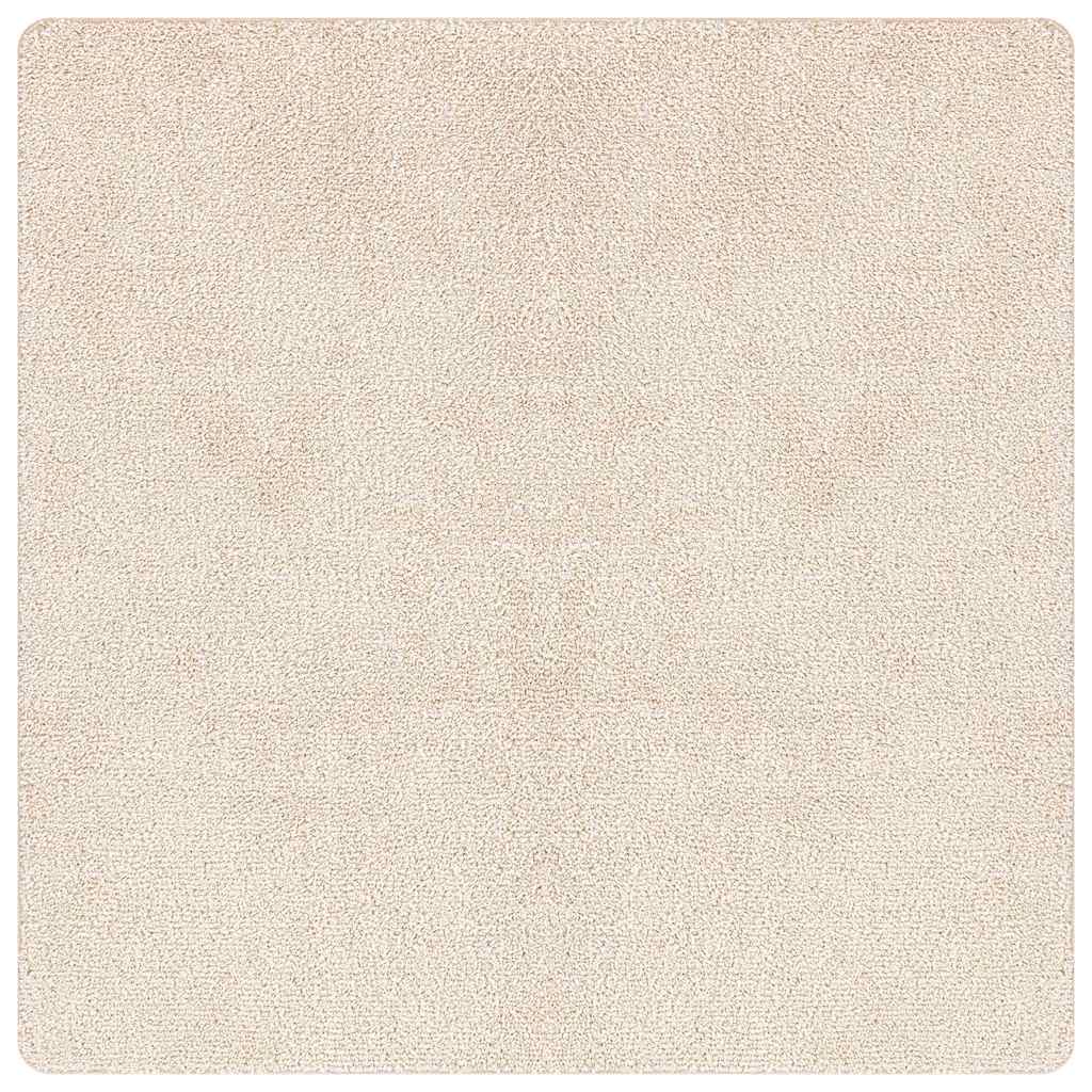 Vidaxl antislip shaggy tapijt crème 120 x 120 cm pp