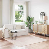 Vidaxl antislip shaggy tapijt crème 200 x 200 cm pp