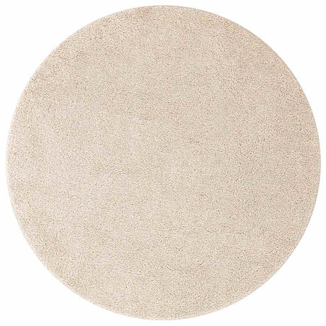 Vidaxl antislip shaggy tapijt crème 160 x 160 cm pp