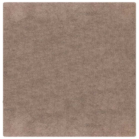 Vidaxl antislip shaggy tapijt bruin 120 x 120 cm pp