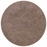 Vidaxl antislip shaggy tapijt bruin 90 x 90 cm pp
