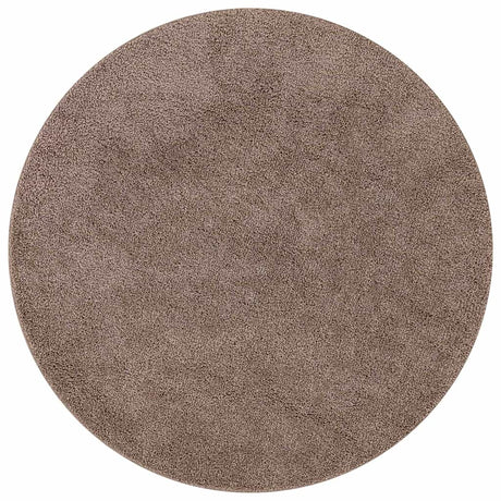 Vidaxl antislip shaggy tapijt bruin 160 x 160 cm pp