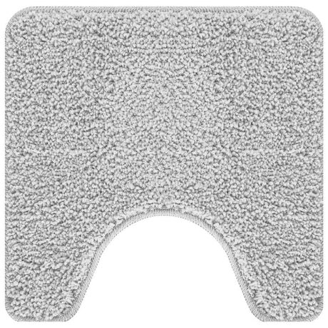 Vidaxl antislip badmat met toilet cut grijs 50 x 50 cm pp