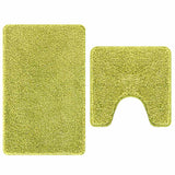 Vidaxl antislip badmat set 2 pcs groen pp