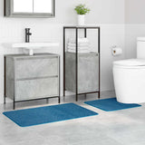 Vidaxl antislip badmat set 2 pcs blauw pp