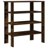Vidaxx Schuhregal 61x32x70 cm verarbeitetes Holz, geräucherte Eiche
