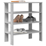 Vidaxl Shoe Rack 61x32x70 cm forarbejdet trægrå sonoma