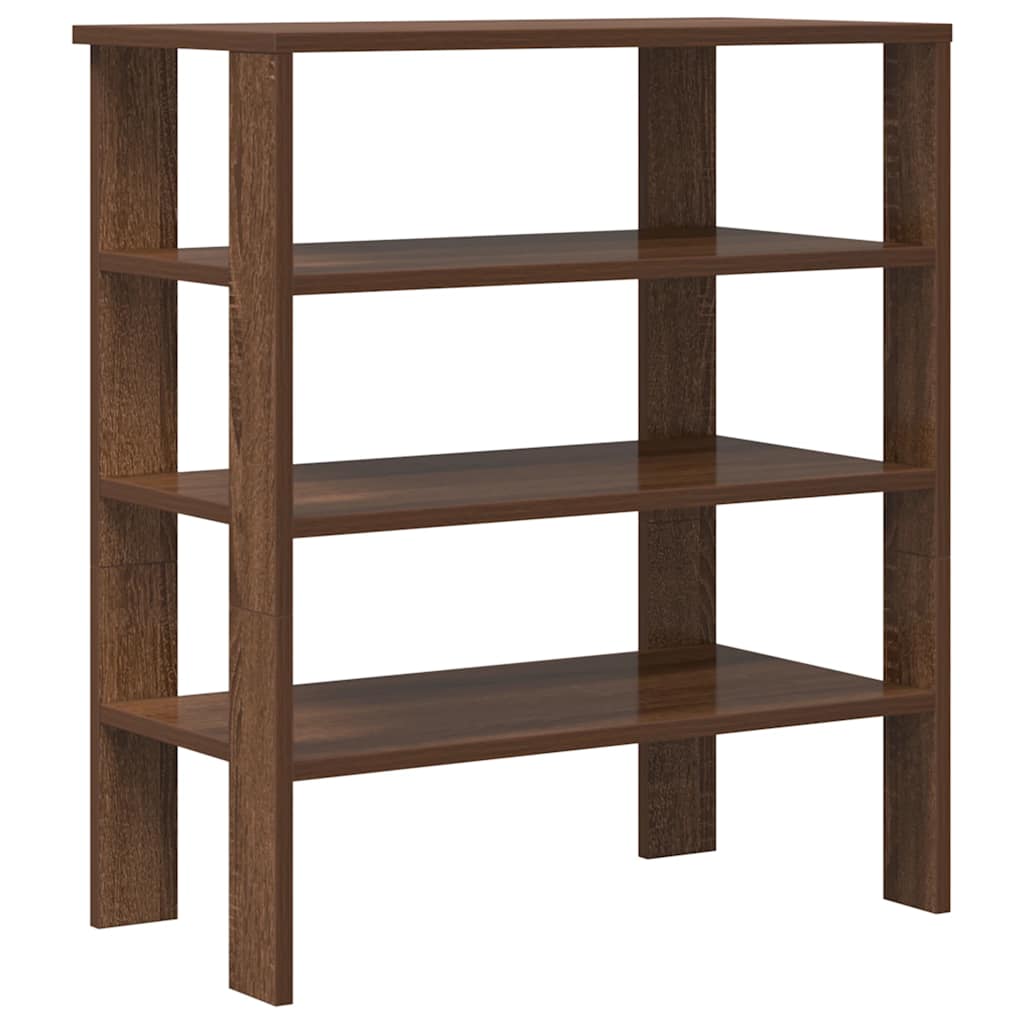 Vidaxl Shoe Rack 61x32x70 cm Color de roble de madera procesada