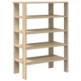 Vidaxl Shoe Rack 61x32x87.5 cm bearbetad trä sonoma ek färgad