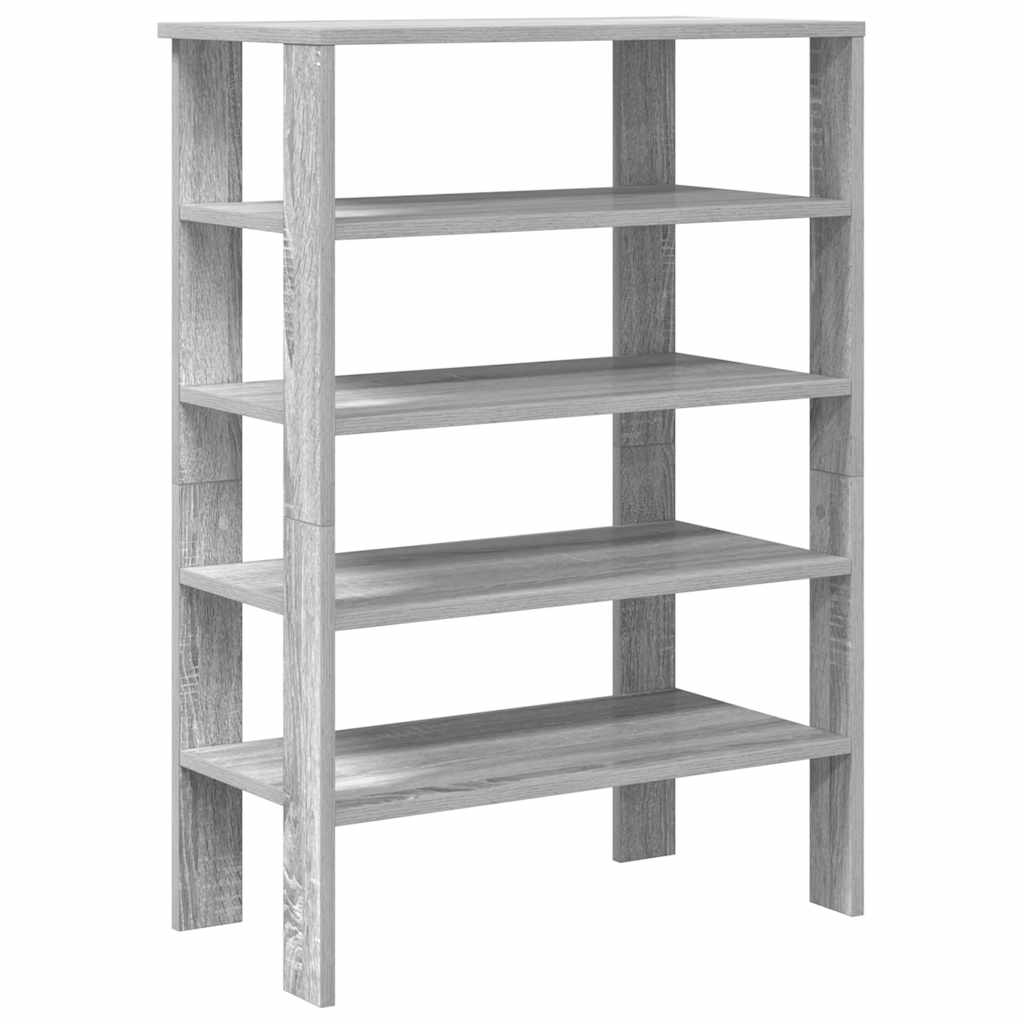 Vidaxl Shoe Rack 61x32x87,5 cm Behandlet tre grå Sonoma eikfarge