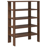 Vidaxl Shoe Rack 61x32x87.5 cm de madera procesada de roble de madera coloreada