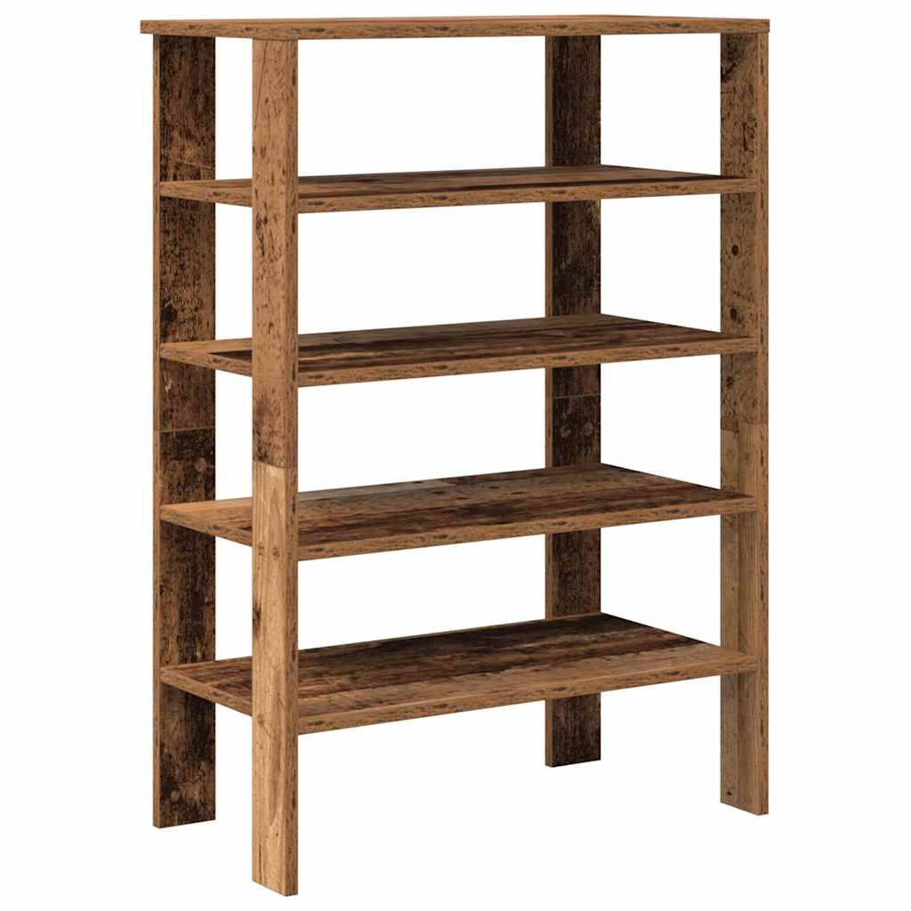 Vidaxl Schong Rack 61x32x87,5 cm verschafft Holz alen Holz faarweg