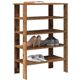 Vidaxl Shoe Rack 61x32x87,5 cm Behandlet tre gammelt trefarget