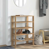 Vidaxl Shoe Rack 61x32x87.5 cm bearbetad trähantverk