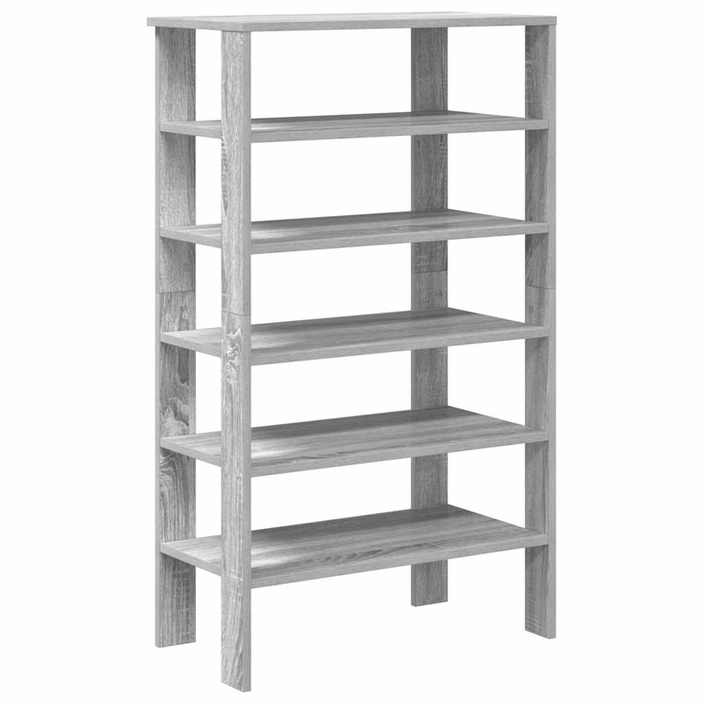 Vidaxl Schong Rack 61x32x105 cm veraarbechte Holz Grey Sonome Oakfaarf