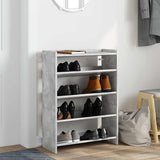 Vidaxx Schuhregal 60x25x81 cm Holzwerkstoff Betongrau