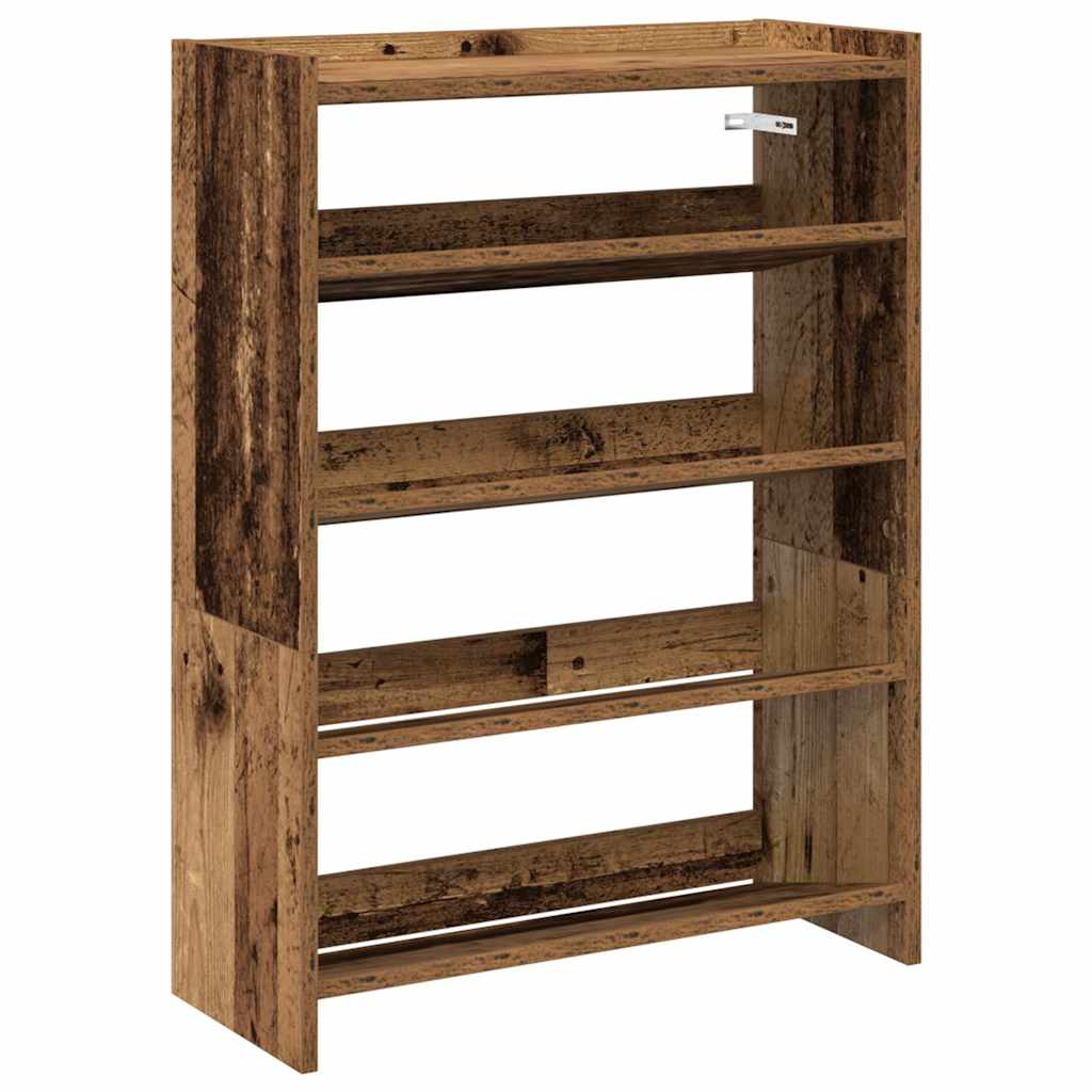 Vidaxx Schuhregal 60x25x81 cm fertiges Holz, altholzfarben