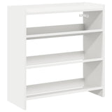 Vidaxl Shoe Ratch 60x25x62 cm de madera procesada blanca