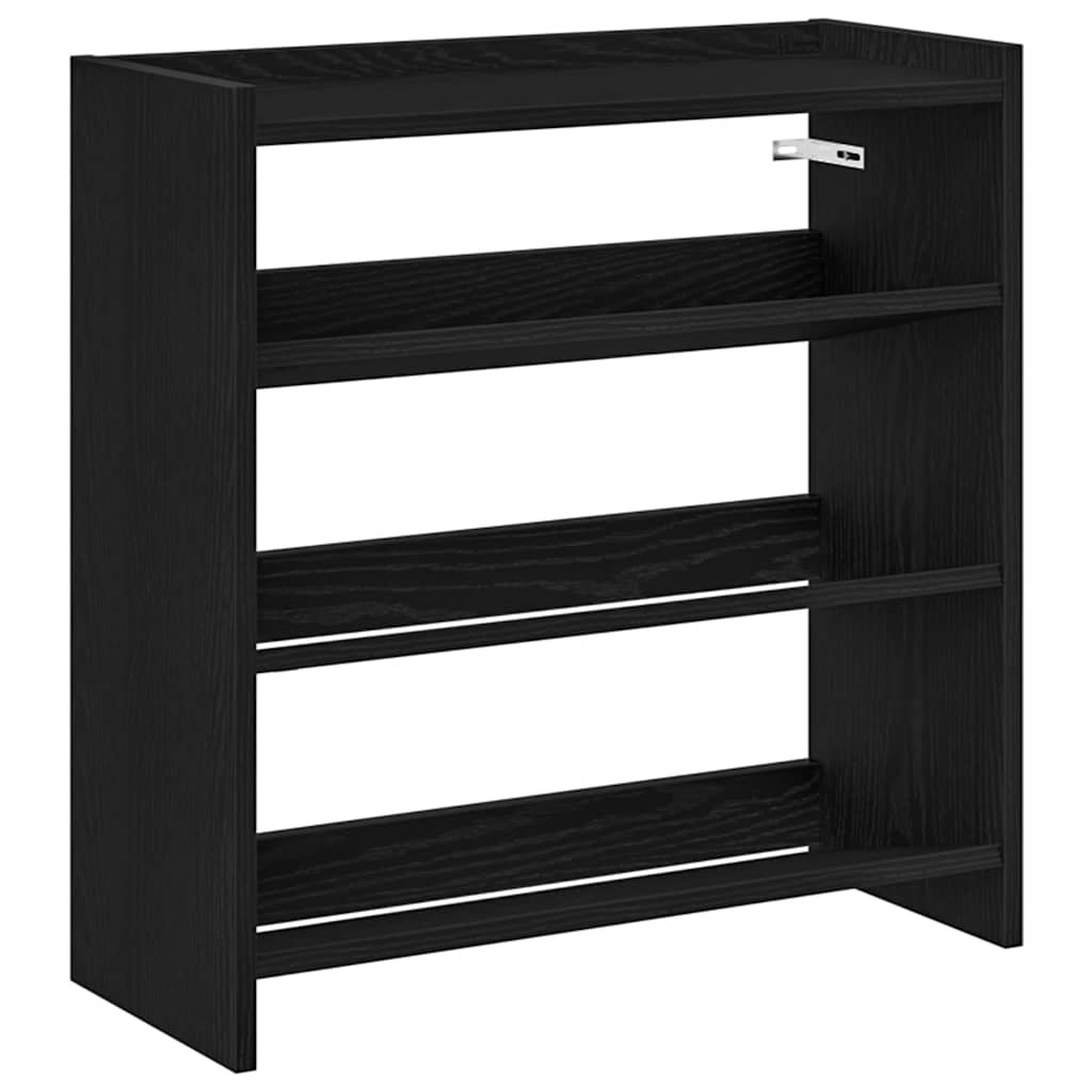 VidaXL shoe rack 60x25x62 cm processed wood black