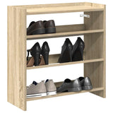Vidaxx Schuhregal 60x25x62 cm, fertiges Holz Sonoma-Eiche-farbig