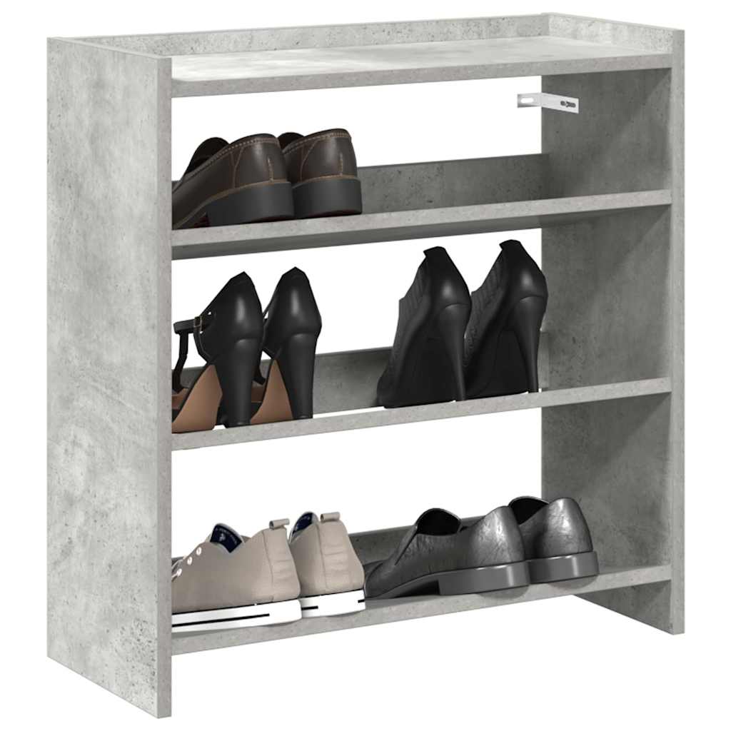 Vidaxl Shoe Rack 60x25x62 cm przetworzona drewniana cena betonu