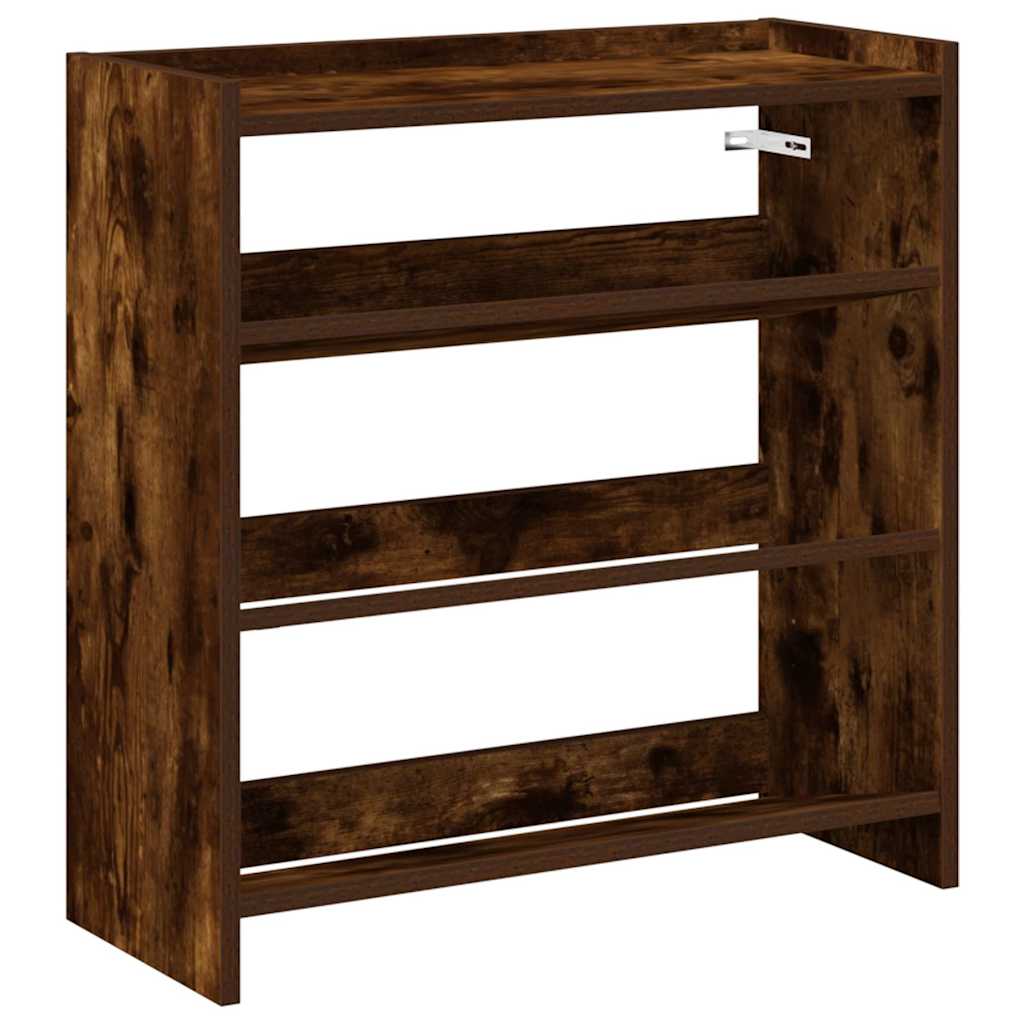 Vidaxl Schong Rack 60x25x62 CM verschafft Holz gefëmmt OK faarweg