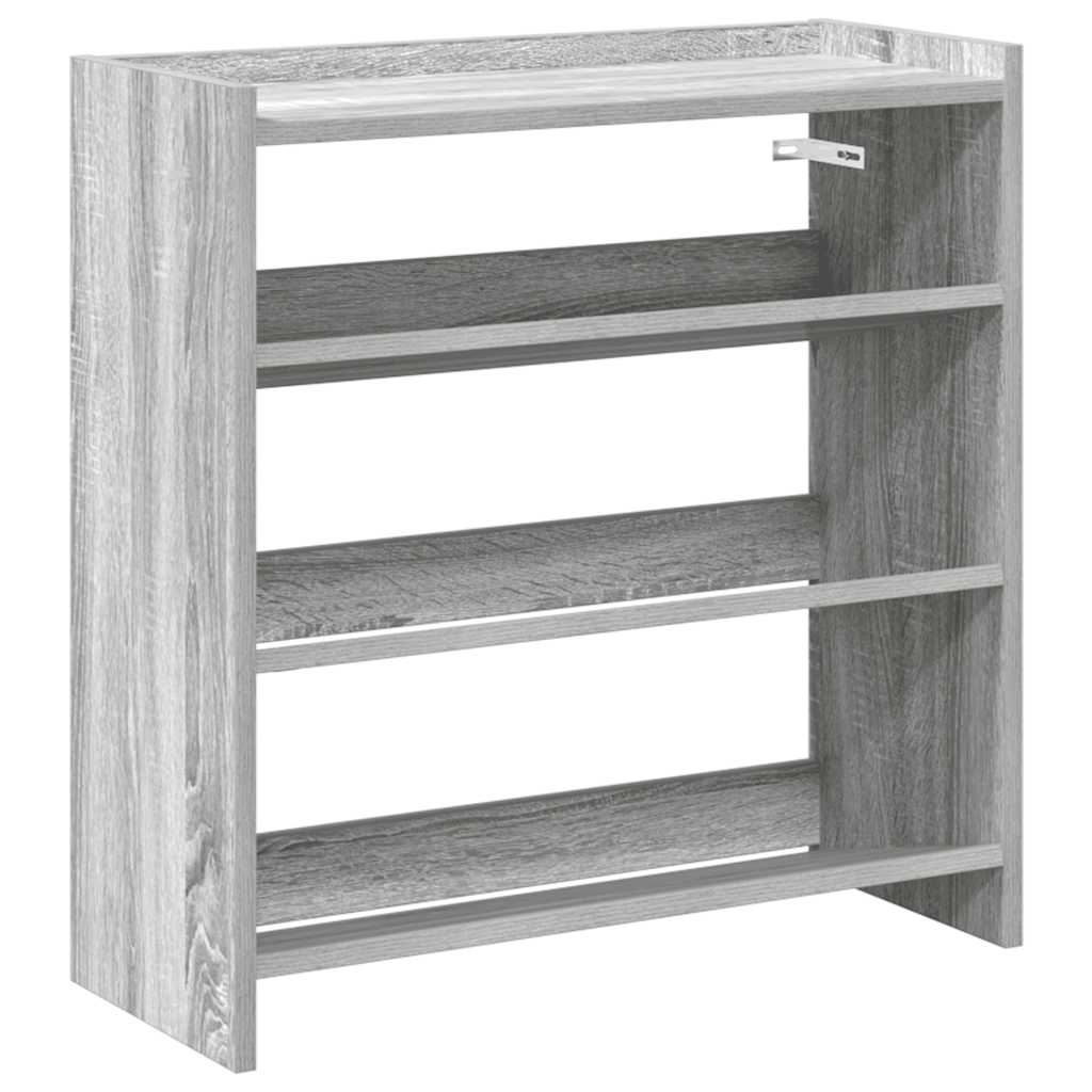 Vidaxl Schong Rack 60x25x62 cm veraarbechte Holz Grey Sonome faarweg