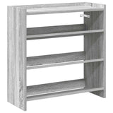 Vidaxl Shoe Rack 60x25x62 cm Behandlet tre grå Sonoma eik farget