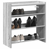 Vidaxl Shoe Rack 60x25x62 cm bearbetad trägrå sonoma ekfärgad