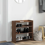 Vidaxl Shoe Rack 60x25x62 cm Behandlet trebrun eikfarge