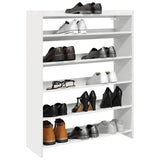 Vidaxl Shoe Rack 80x25x100 cm bearbetat trävit