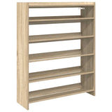 Vidaxl Shoe Rack 80x25x100 cm de madera procesada Sonoma Oak coloreed