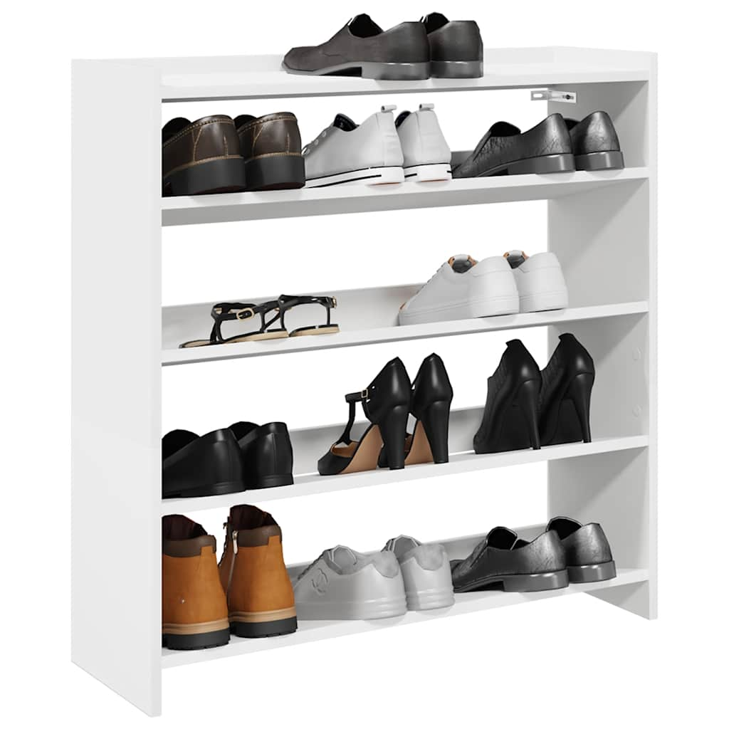 Vidaxl Shoe Rack 80x25x81 cm Behandlet trehvit