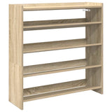 Vidaxl Shoe Rack 80x25x81 CM Processed Wood Sonoma Oak Kolor