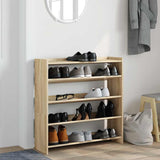 VidaXL shoe rack 80x25x81 cm processed wood Sonoma oak colored