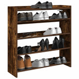 Vidaxl Shoe Rack 80x25x81 cm Behandlet tre røkt eik farget