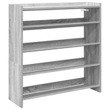 Vidaxx Schuhregal 80x25x81 cm, fertige Holzfarbe Sonoma-Eiche grau