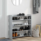 Vidaxx Schuhregal 80x25x81 cm, fertige Holzfarbe Sonoma-Eiche grau