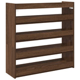 Vidaxx Schuhregal 80 x 25 x 81 cm, fertige Holzfarbe, braune Eiche
